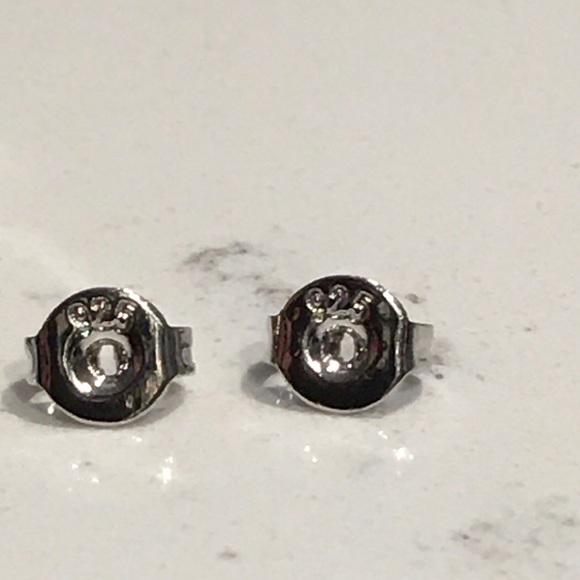 925 Silver Amethyst & Sapphire Halo Cut Earrings - Picture 10 of 12